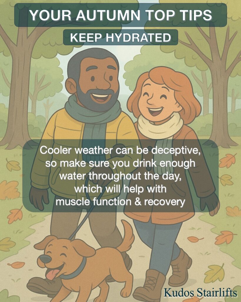 Autumn Mobility Top Tips - Kudos Stairlifts - Keep Hydrated