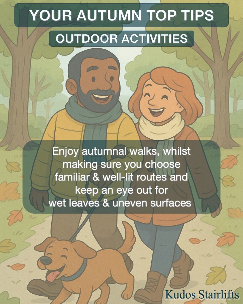 Autumn Mobility Top Tips - Kudos Stairlifts - Outdoor Activities